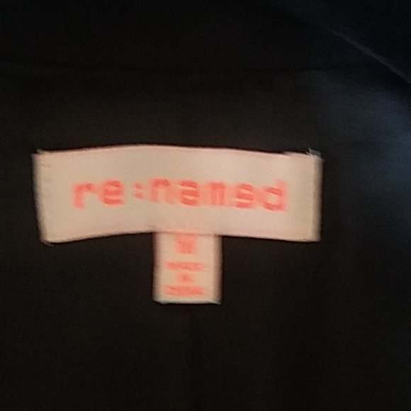 Re:Named Women's Jacket with Belt. Size: M Color: Black - Picture 14 of 15